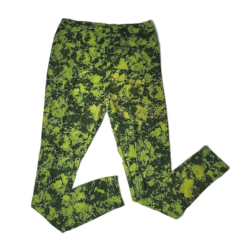 LuLaRoe Leggings OS Neon Green - Picture 3 of 5